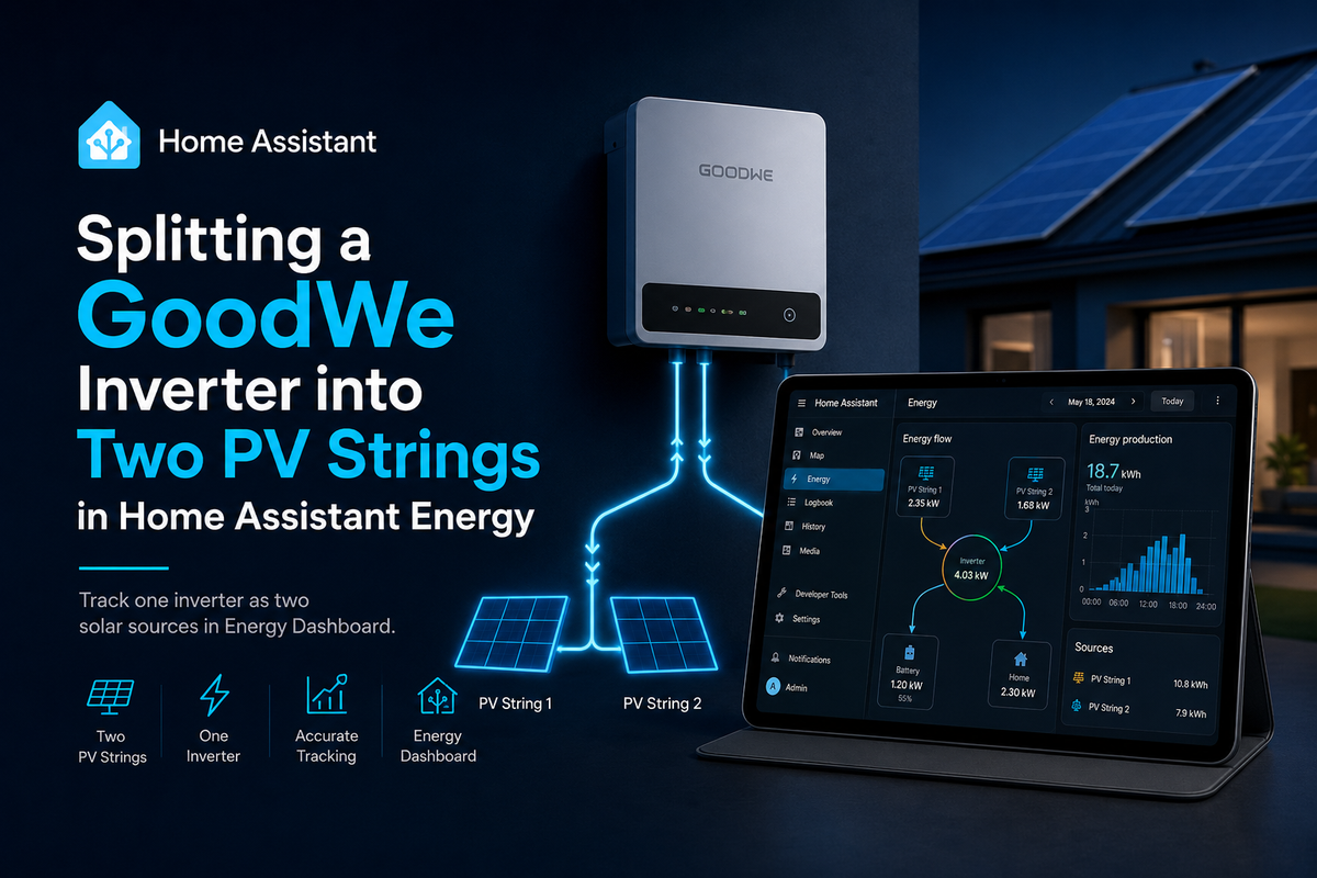 GoodWe PV Strings in Home Assistant Energy