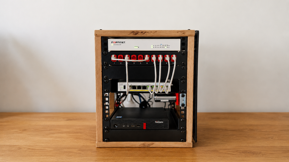 Oak Mini Rack 8HE – Bringing Forest-Grade Stability to My Homelab